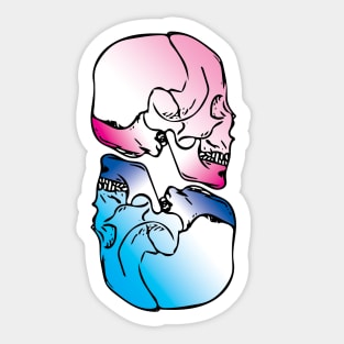 Two Skulls Sticker